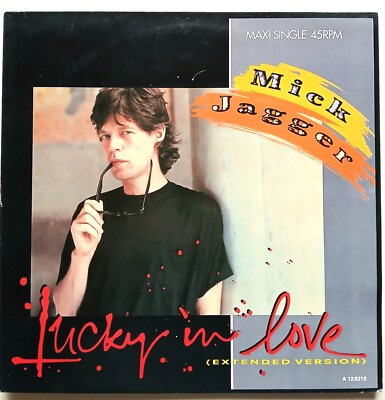 MICK JAGGER - Lucky In Love - 3 Track 12'' Maxi Single 1985 CBS 12.6213