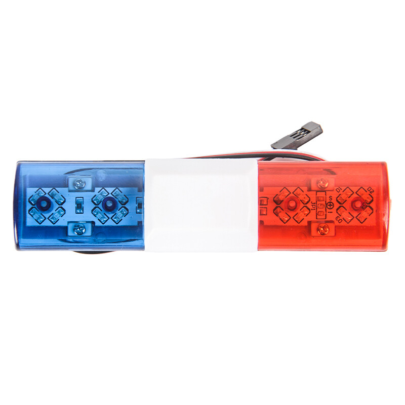 RC Polizei-Blinklicht – LED-Licht Für 1/10 & 1/8 Modellautos, Mit 5 Blinkmodi über Kanal CH3 Steuerbar