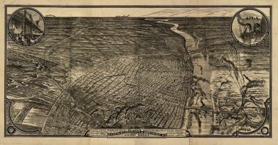Panoramic View of St Louis Missouri 16x30