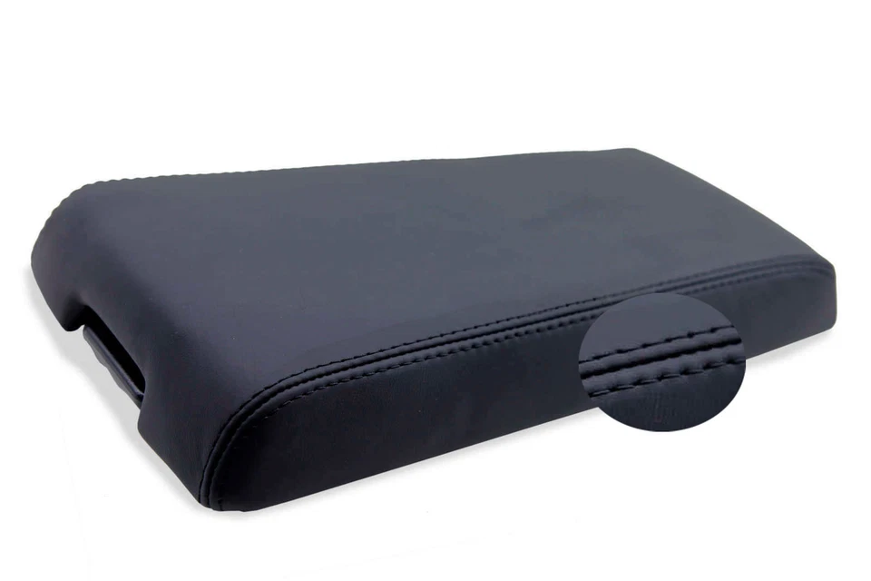 Reposabrazos de consola central cubierta de cuero sintético para Dodge Nitro 07-11 negro Foto 4 de 4