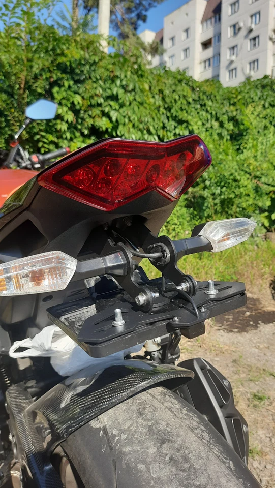 Soporte de matrícula Fender Eliminator para KAWASAKI Z1000SX Ninja ZX1000 2011-16 Foto 2 de 4