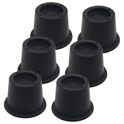 6er Set Möbelerhöhungen – 7,6 Cm Hoch, Rutschfeste Kunststoff-Pads | Für Bett, Sofa, Tisch | Mehr Stauraum & Einfachere Reinigung