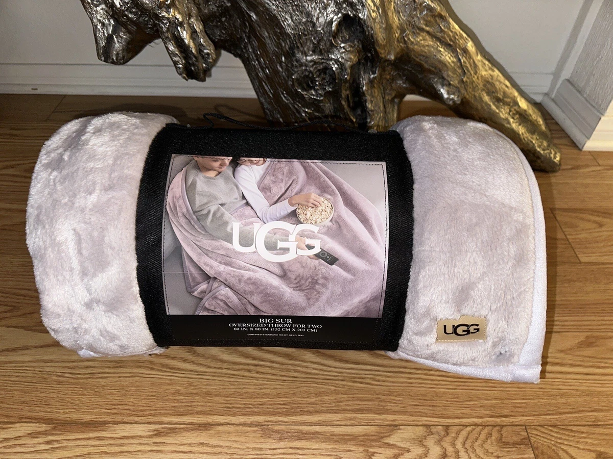 ugg big sur oversized throw blanket in snow