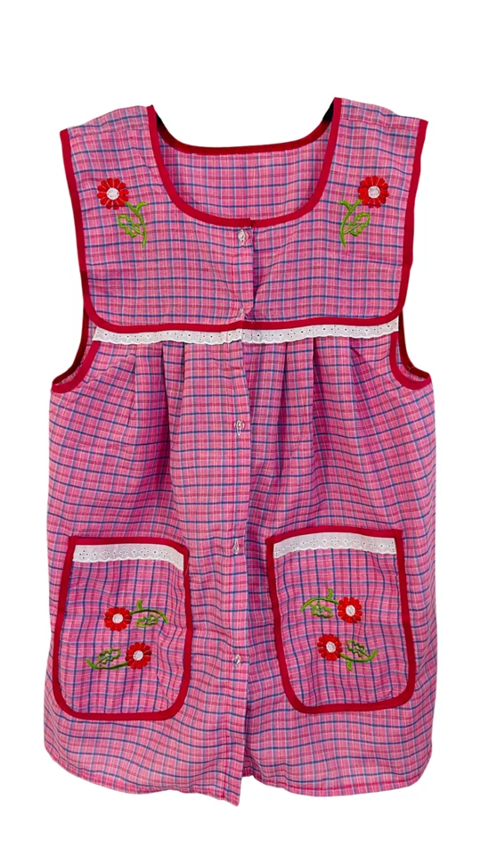 Delantal mexicano bordado Dona Lucha para mujer | adulto | bordado floral Foto 3 de 4