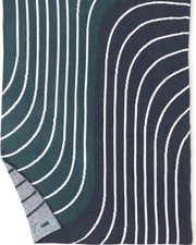NWT 168 Barefoot Dreams Cozy Chic Endless Road Blanket 45" X 60" Dark Emerald