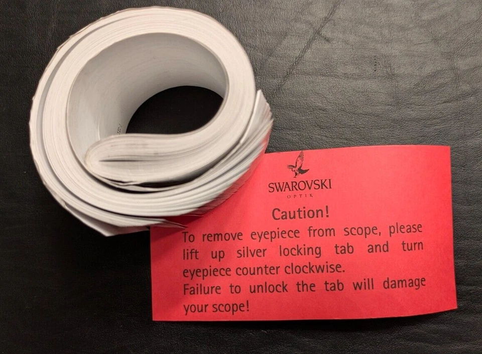 ☑️ Прозрачная жесткая крышка цилиндра Swarovski Optik 20-60x, канистра и руководство ТОЛЬКО. - Изображение 3 из 4