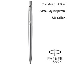 PERSONALISED ENGRAVED PARKER JOTTER BALLPOINT PEN - SILVER - CHRISTMAS GIFT