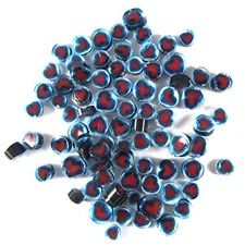 Heart Murrine 2101-96 Millefiori COE 96 Glacial Art Glass Fusing Supplies