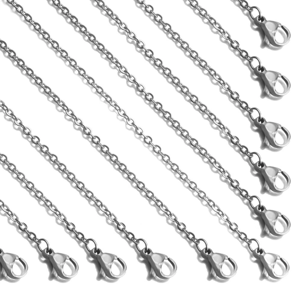 Stainless Steel Cable Chain Necklace Link Jewelry Making Supplies