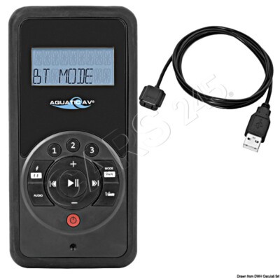 AQUATIC AV Fernbedienung mit wasserdichtem 12-m-USB-Kabel (IP66)