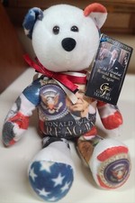 2004 Limited Treasures 40th President Bear Ronald Wilson Reagan Plush Numbered