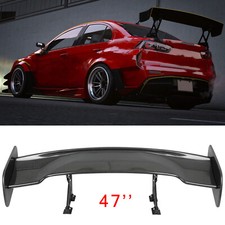 For Mitsubishi Lancer Evo Carbon 47 Rear Trunk Spoiler Racing Gt Style Wing