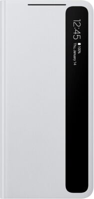 Samsung Galaxy S21 Case, S-View Flip Cover - Gray (US Version)