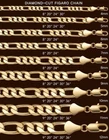 14k Italian Figaro Link Chain Necklace 3mm to 12mm Gold Plated 8" 9" 20" 24" 30"