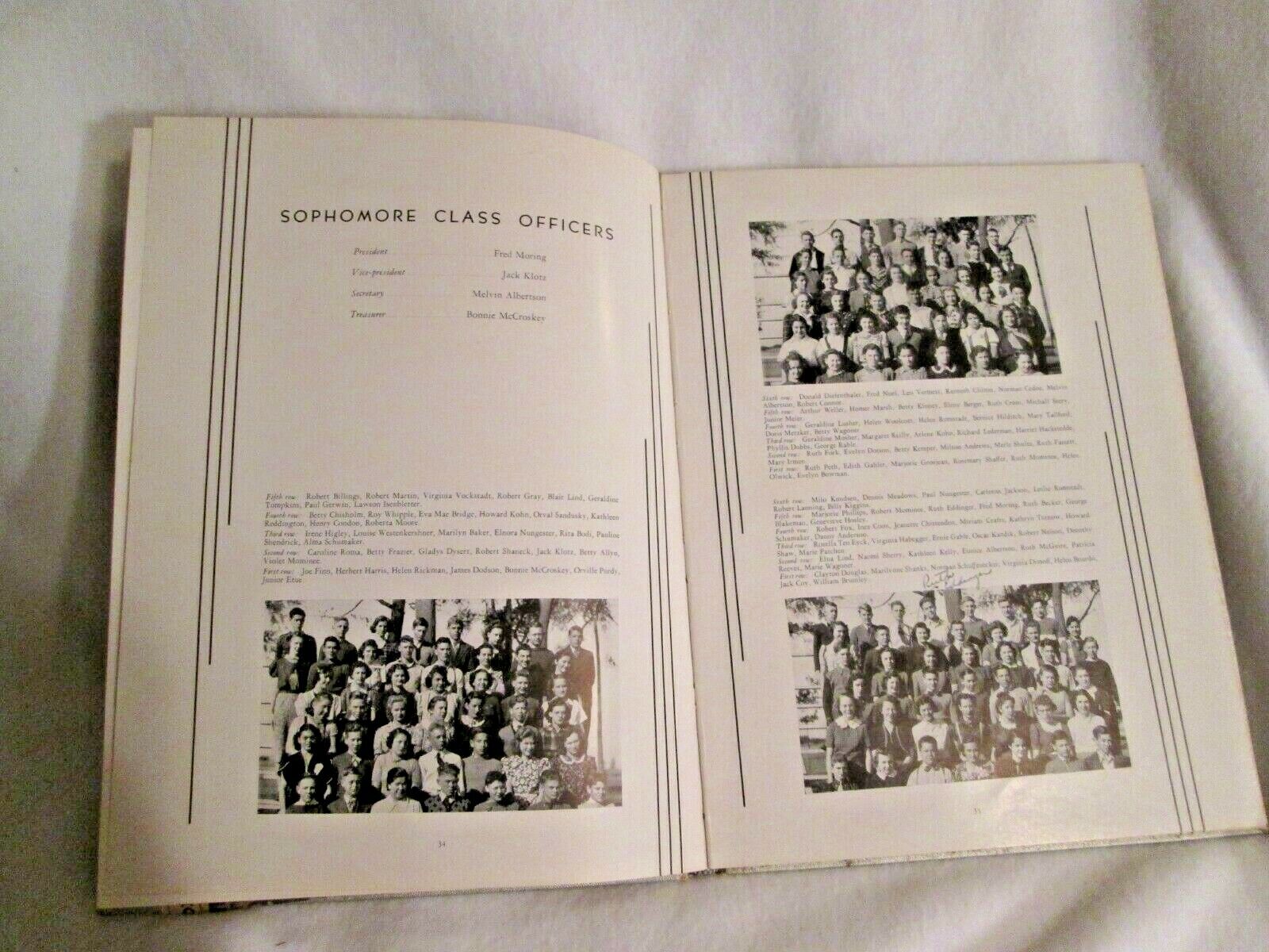 1939 Clay High School Yearbook Oregon Ohio – MSU Surplus Store