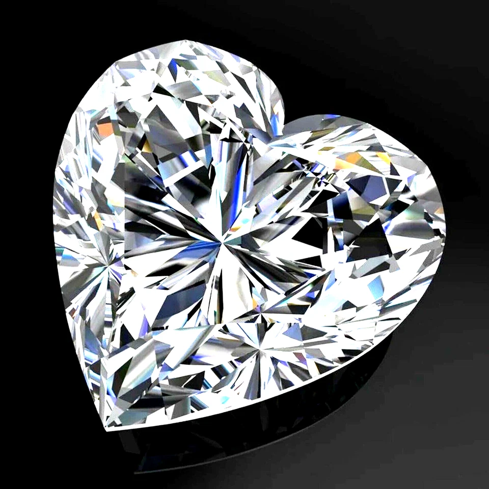 4.00 Ct Lab-Grown CVD Diamond Heart Shape D VVS1 Clarity EGL Loose Gemstone 5AJR - Image 2 of 4
