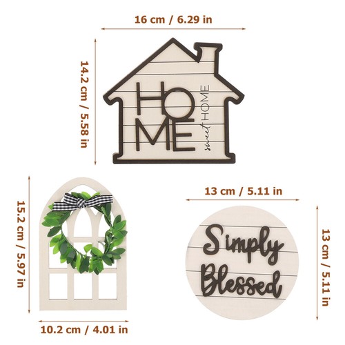 3 Pcs Tablett Dekorationen Sommerliche Tischdekoration Bauernhaus Obst - 第 3/12 張圖片