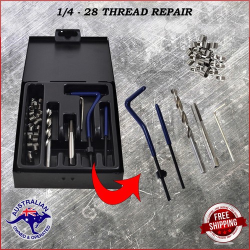 Helicoil Kit 1/4 28 Thread Repair Set, Includes 25 Helicoil Type Inserts eBay
