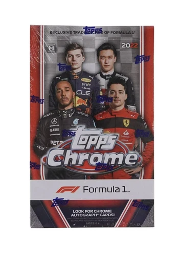 2022 Topps Chrome Formula 1 F1 Racing Hobby Box - 18 Packs