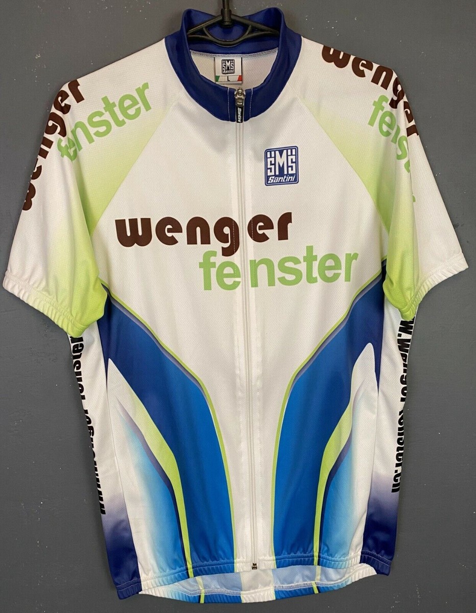 MEN'S SHIRT SANTINI ITALY ITALIA CYCLING CYCLISMO JERSEY MAGLIA - Main Image