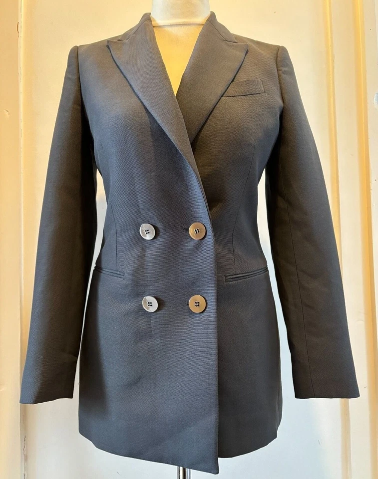 Reiss Womens Blazer Jacket Double Breasted Cameo Size 8 or 12 Uk NEW RRP £298 - Image 2 of 4
