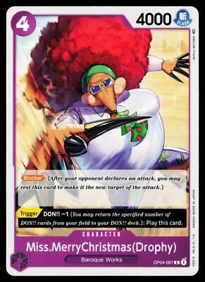 Miss Merry Christmas (Drophy) - OP04-067 - NM - Common - English