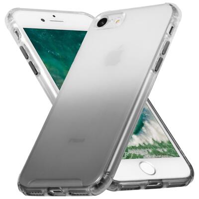 Clear Cover Handy Hülle für Apple iPhone 7 8 SE 2 SE 3 Silikon Case Schutzhülle