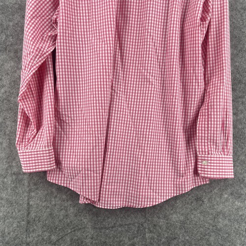 Brooks Brothers Regent Checked Pink Shirt Men's 16.5-34 Oxford Supima Cotton - Picture 8 of 12