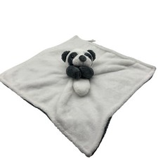Panda Security Blanket Plush Lovey By Carters Soft Gray And White For Baby