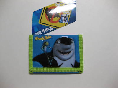 Shark Tale Tri-Fold Wallet 4.5'' x 3.25'' ( Lime/Turquoise ) BRAND NEW WITH TAGS