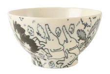 Mino ware Japan Ceramics Rice Bowl Various Animals made in Japan