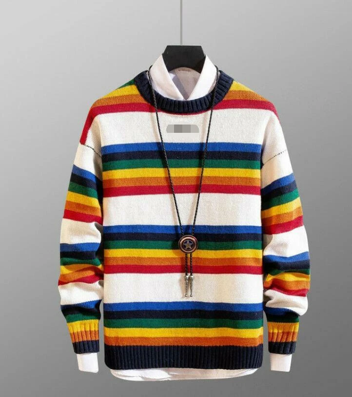 Rainbow sweater deals mens