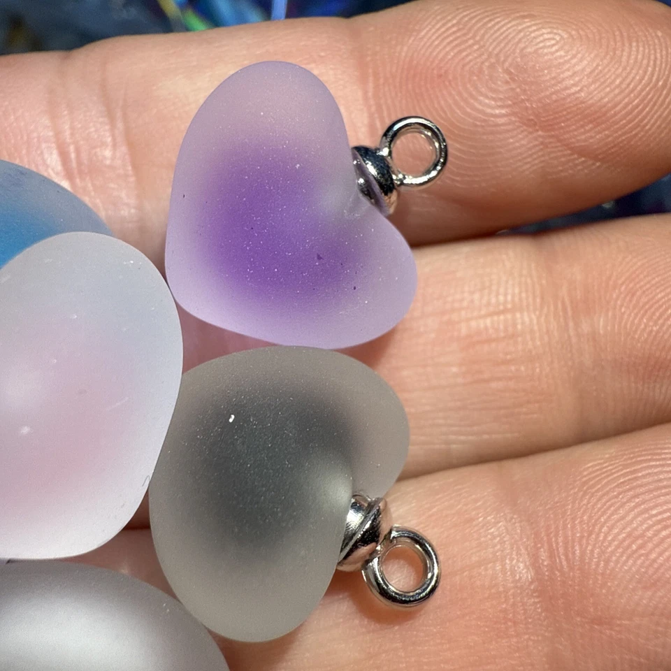 Double Layer, Heart, Pendant, Bead, High Quality, Resin Ships From Usa - Image 2 of 4