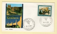 ITALIA, 1974, PROPAGANDA TURISTICA, GRADARA, FDC SASS 1264.