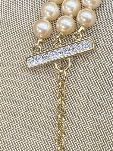 Guy Laroche Vintage Pearl & Rhinestone Necklace &Earrings Runway Haute Couture! - Picture 15 of 21