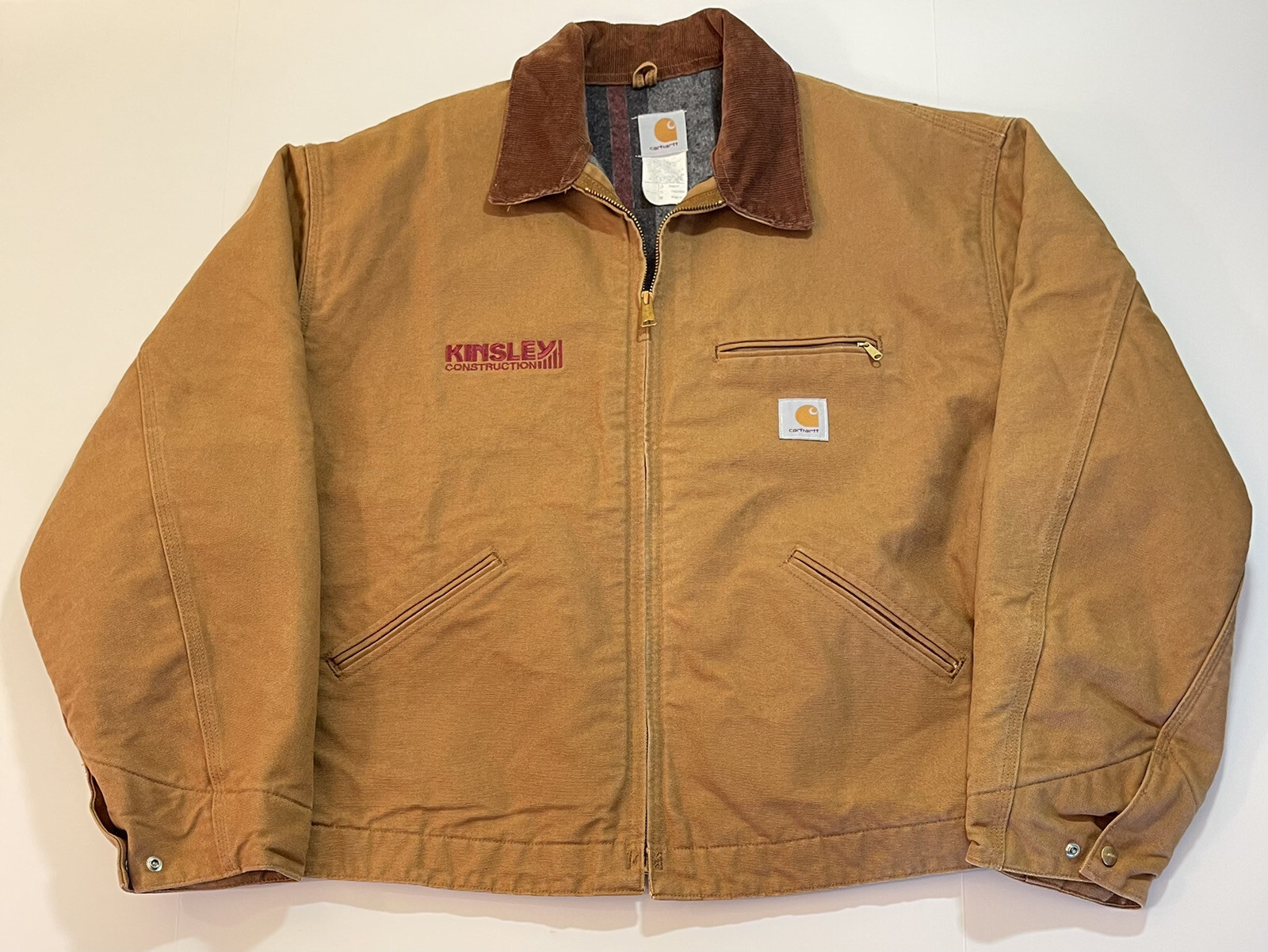 Kaufen Sie 100 Authentische Qualitat Vintage Carhartt Mens Usa Jacket Detroit Blanket Lined Duck Canvas Braun Sz Xl Klassischer Stil Www Rueampere Com