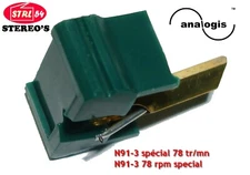 N91-3 Special Stylus 78 RPM Analogis For SHURE M91 78 RPM Special Needle Stylus