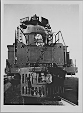 Vintage Union Pacific Railroad 4021 Steam Locomotive 5"x7" Real Photo T2-597