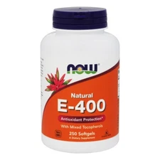 NOW Foods E400 Mixed Tocopherols, 250 Softgels