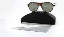 SALT. Sunglasses ST. HUBBINS MMM Brown Polarized Titanium 55-19 145 Pilot L