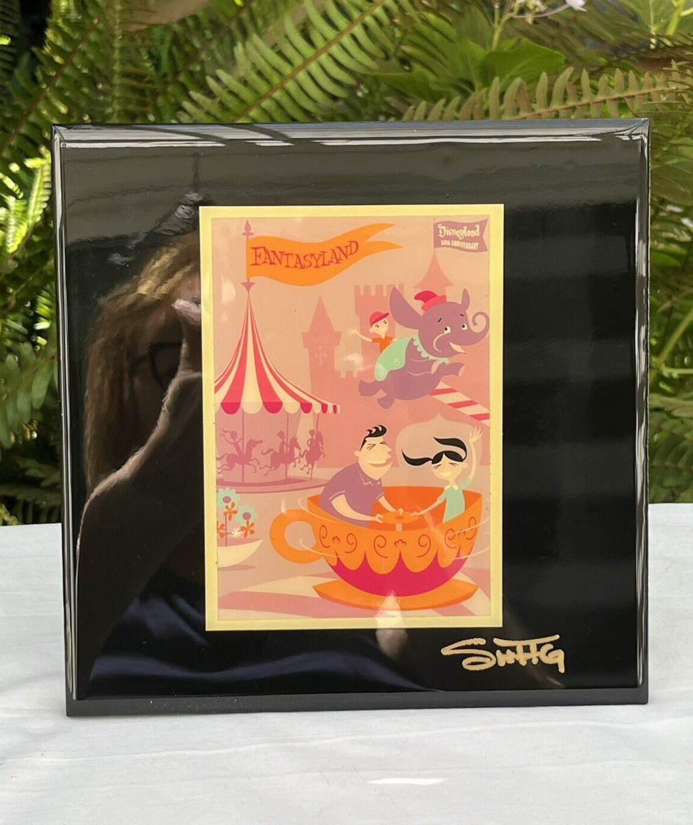 Shag disney 50周年 限定 アドベンチャーランド プリント ポスター Disneyland 50th Anniversary SHAG SIGNED Fantasyland Original