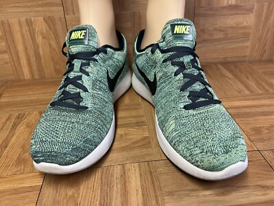 RARE🔥 Sz 13 - Nike Lunar-Epic Flyknit Seaweed Black Green Men's