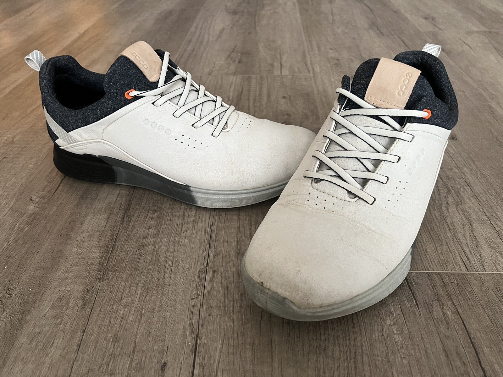 Ecco M Golf SThree Dritton Golf Shoes White Size 9 Gore Tex eBay