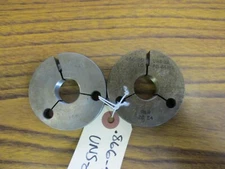 Go and No Go Thread Ring Gage Set .866"-50 UNS-2A