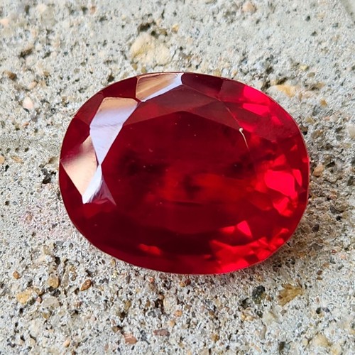 63.00 Ct Natural Mozambique Red Ruby Oval Cut Certified Loose Gemstone