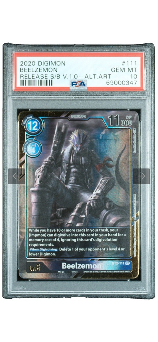 デジモンカード　ベルゼブモン　psa10 PSA 10 GEM MINT Digimon TCG Special Rel. Ver 1.0 Beelzemon