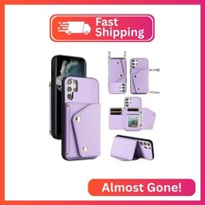 Dibosom Luxury Wallet Case for Samsung Galaxy S22 Ultra 5G with 5 Card Slots Thi