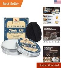 Mink Oil, Mink Oil for Leather Boots, All-Natural Leather Conditioner with Sp...