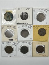 Lot Of 9 Great Britain Half Pennys 1806-1936