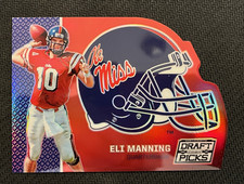 2016 Panini Prizm Collegiate Draft Picks Eli Manning #19 Helmet Die Cut